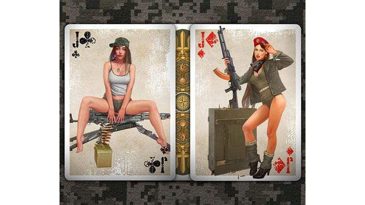 Military Pin Up Playing Cards USPCC at Deinparadies.ch