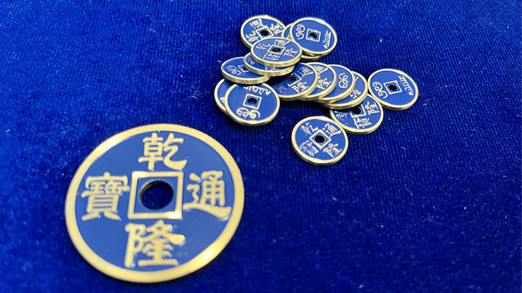Mini Chinese Coin 14mm | N2G - Blue - N2G