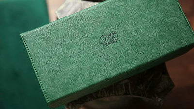Caja de 12 barajas de la colección de naipes - verde - TCC Presents