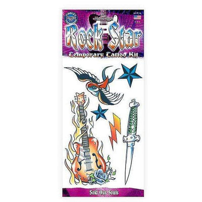 Rockstar Klebe -Tattoo Set Maskworld bei Deinparadies.ch