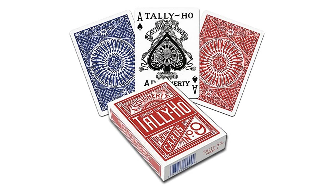 Carte da gioco Tally-Ho Circle Back - 12 mazzi (6rossi/6blu) - Bicycle