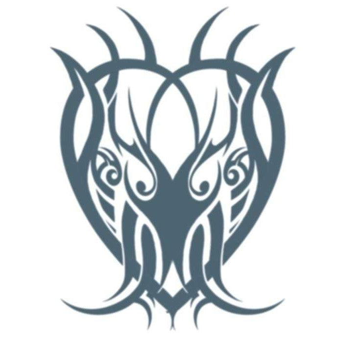 Tribal Herz Tattoo | Klebetattoos Tinsley Transfers bei Deinparadies.ch