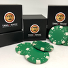 TUC Poker Chip and 3 Poker Chips | Tango Magic - Green - Murphy's Magic