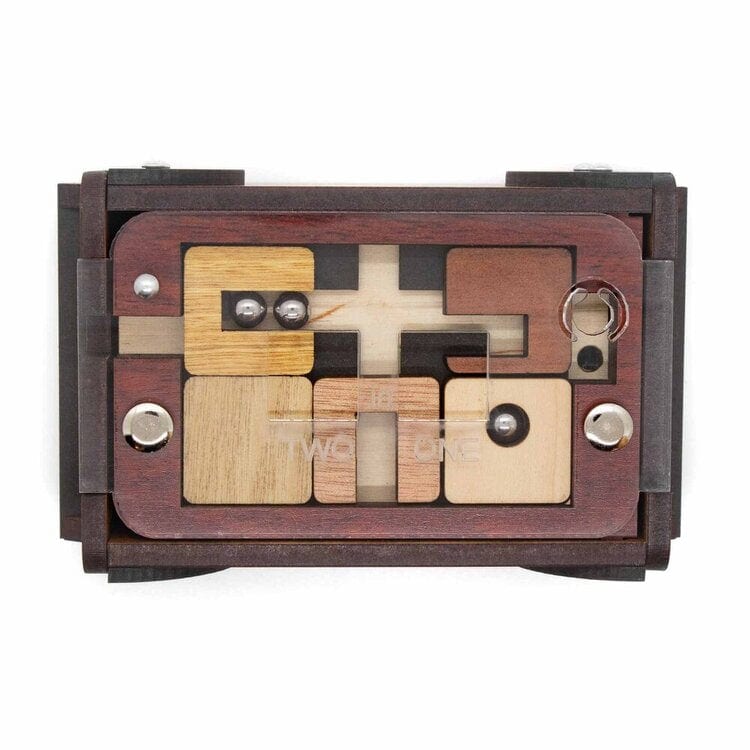 Two in One Trickbox Holzpuzzle Wooden Puzzles bei Deinparadies.ch