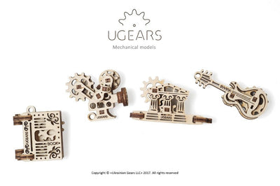 Maquetas de madera pequeñas creaciones en kit U-Gears en Deinparadies.ch