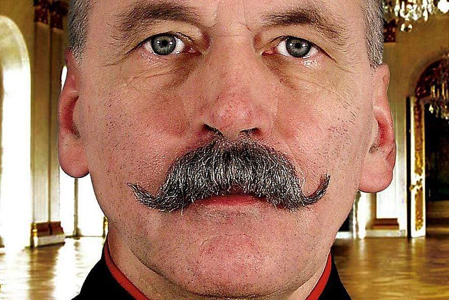 Wilhelm moustache vrais cheveux Maskworld chez Deinparadies.ch